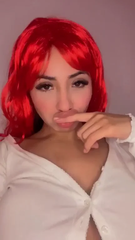Midnight Snack: Redhead Egirl's Juicy Tits Tease 😈🍑