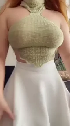 Busty Ginger Fuckdoll's Massive Titty Drop Tease 🔥🍑