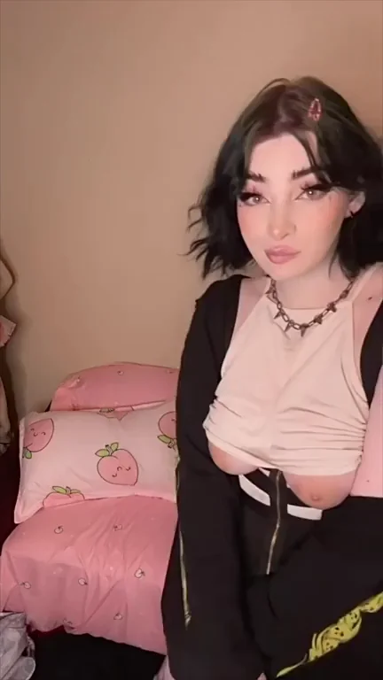 Date This Shy Goth Transgirl with Massive Uncut Cock? 🖤🍆💕