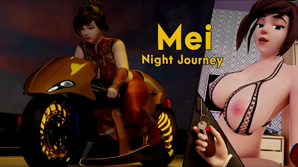 Mei’s Wild Night Ride 🚀🍑 (Overwatch Rule34)