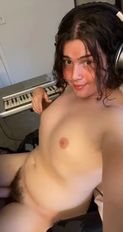 High and watching porn naked ???