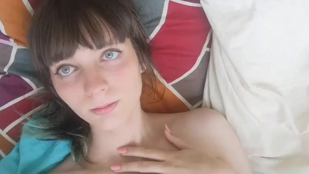 Birthday Babe's Trans Tease: Slender Cutie Spreads for Cake
