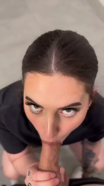 Getting face fucked in a public bathroom for the pleasure of my favorite subðŸ–¤❤