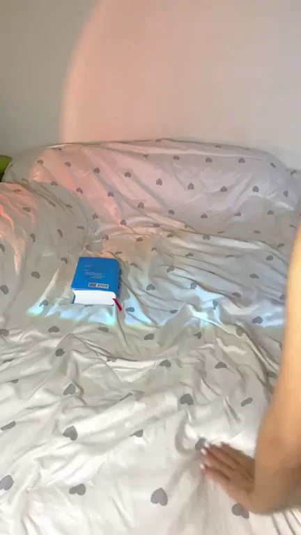 College Slut's Sex Ed Lesson: Buck Naked on the Bed 😈📚
