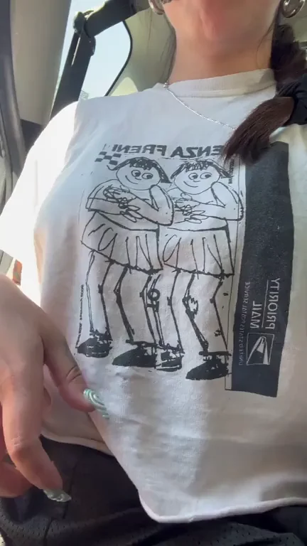 🔥 Parking Lot Tit Flash by Naughty Asian Slut 😈