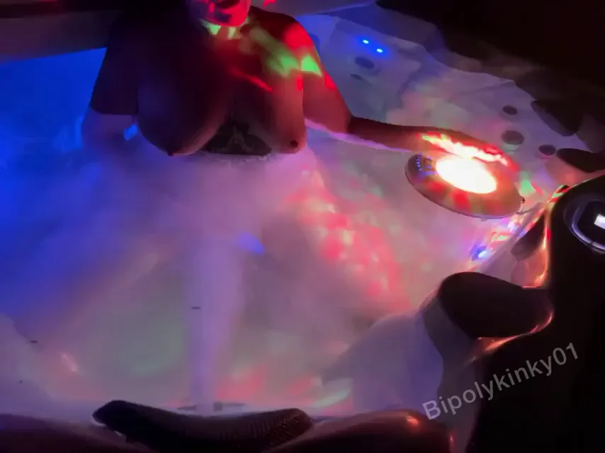 I've never let a man leave my hot tub without fucking him, and I'm not about to start now!
