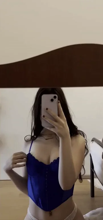Asian Cutie Teases in Tight Corset 😏💋