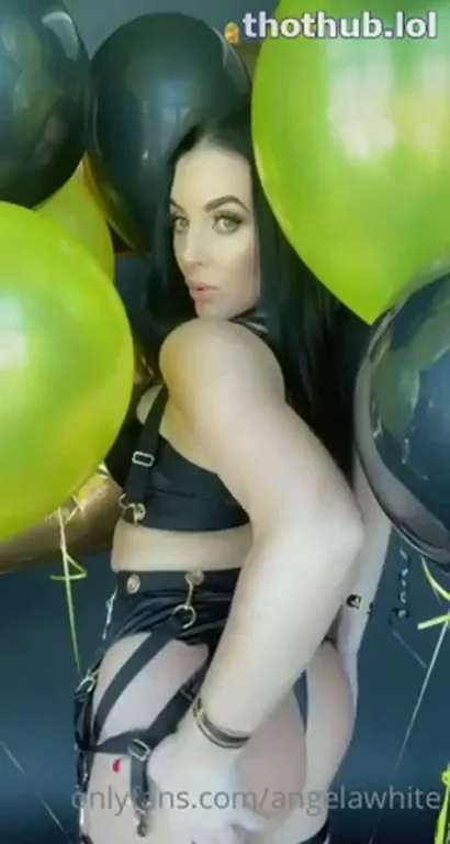 🎉 Angela White's Birthday Balloon Titty Tease 🍑🔥