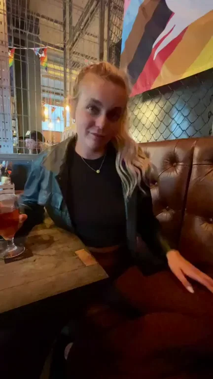 Cheeky Beer Tit Flash in the Pub 🍻👅🔥