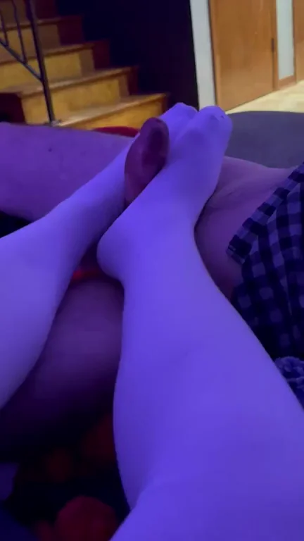 Socked Feet Milking My Hard Cock 😈👣💦 [OC]