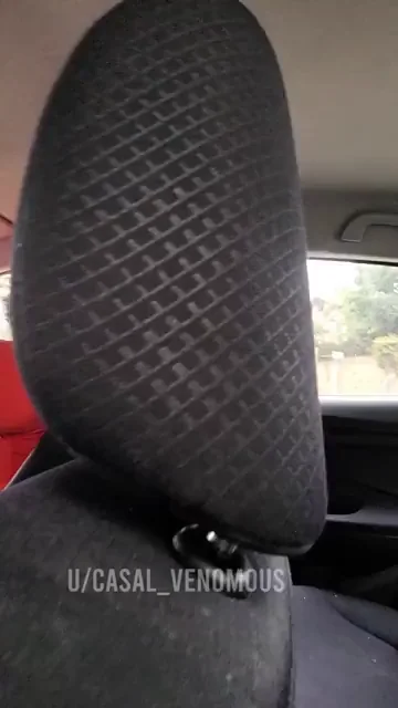 Boobs out in the Uber.