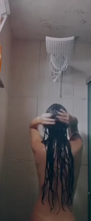 Hurry Home Baby, This Brown Hottie's Ass is Ready in the Shower 💦🍑