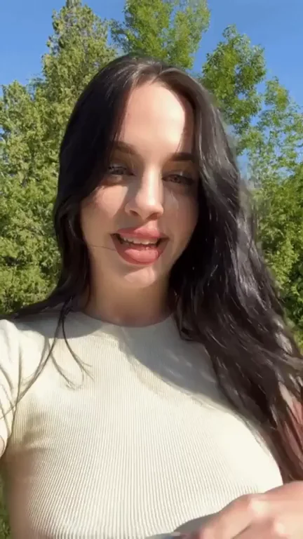 My step brother is always happy to see my tits
