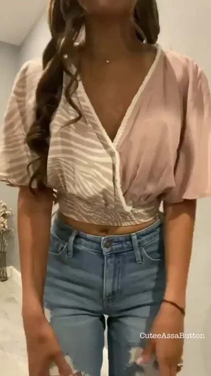 Slutwife's Tease-to-Please: Unbuttoning Her Slutty Curves for Hubby