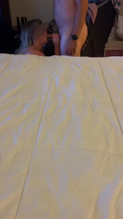 My bull enjoyed me being fully submissive to him and receiving my undivided attention on my knees while hubby recorded and jerked off seeing me pleasing another man