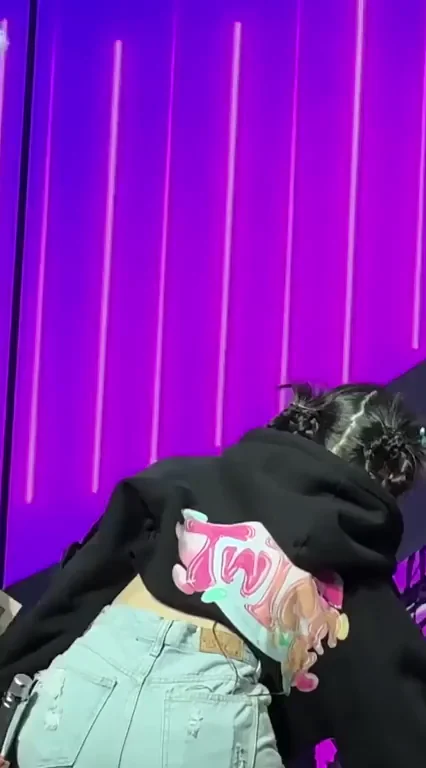 Dahyun from TWICE Teasing in Tiny Shorts and Corset Top