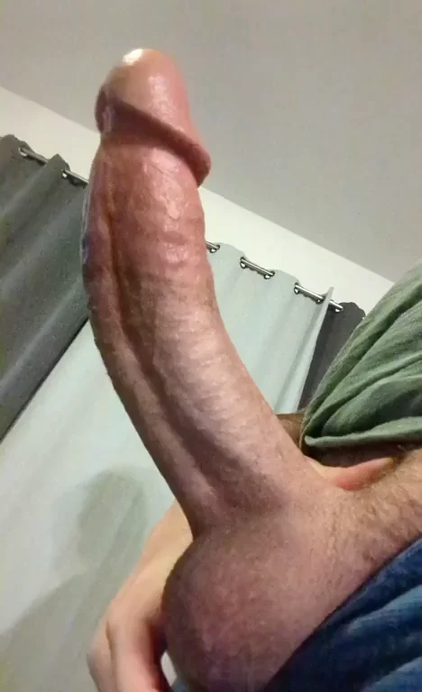 Playing with my thick cock on a late Saturday night