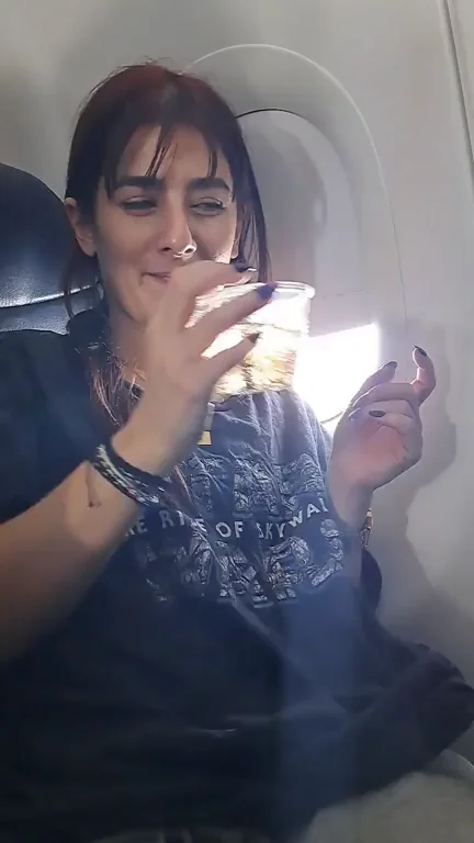 Sharing My Titties On The Plane