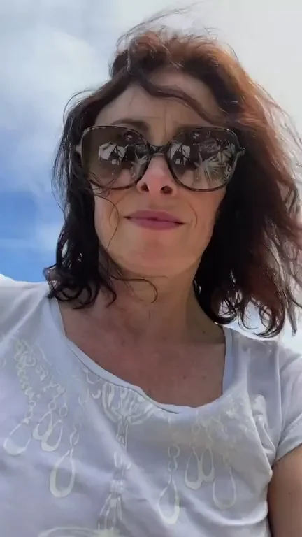 47yo MILF Slut Craves Young Cocks in Public 👓🍈🍈