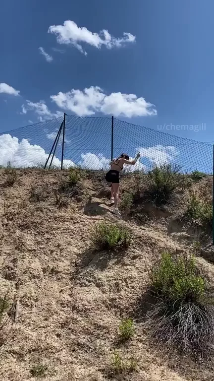 I got dared to show my tits to the camera while some people were behind me, had to do it!