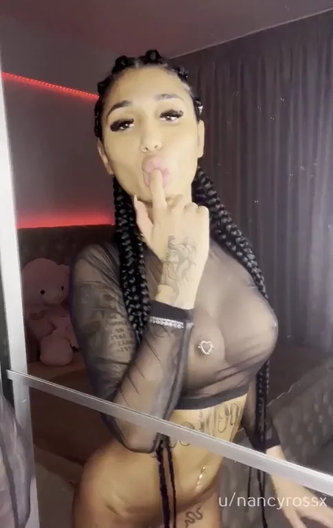 CamSlut's Sheer Tease: Snack Time with Dripping Curves