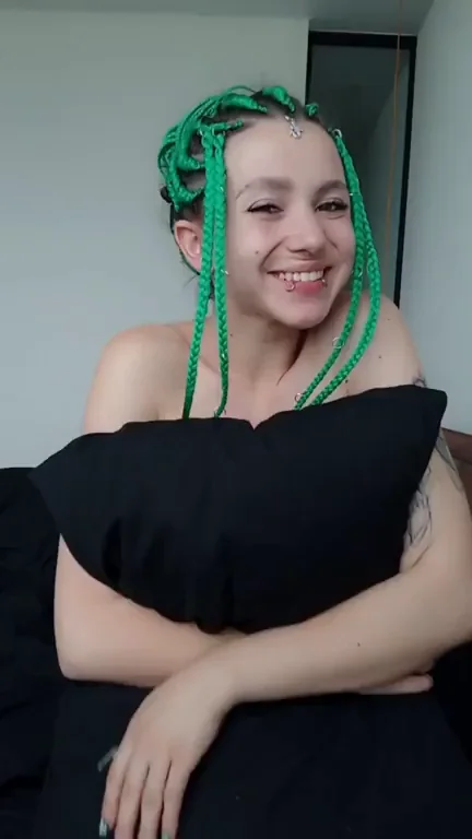 🍭 Green-Haired Slut's Pussy: Lick It or Fill It Up? 🥵