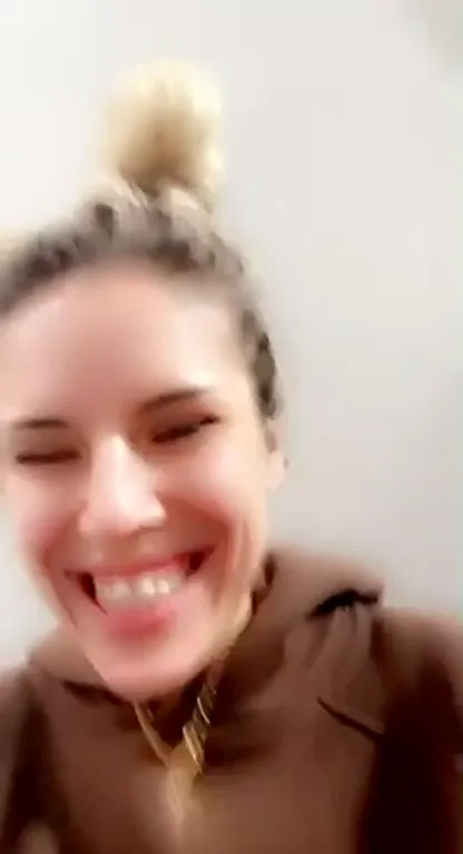 Blonde Teen Slut Teases Her Juicy Pussy Under the Hoodie 😈🍑