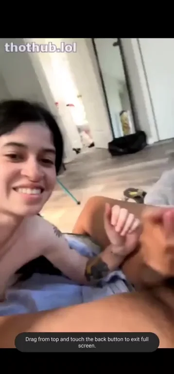 🔥 Hot Inked Dyke Jerks Dude's Cock for Explosive Facial 💦👅