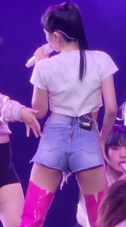 TWICE Mina's Thicc Ass Shaking in Tiny Shorts & Shiny Boots
