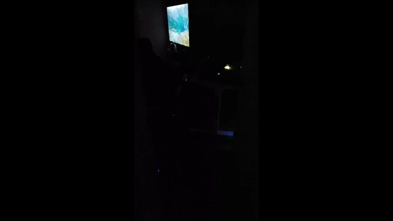 Got caught in the act the other night