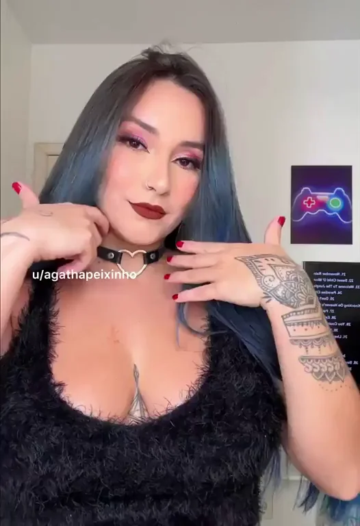 For busty lovers with blue hair
