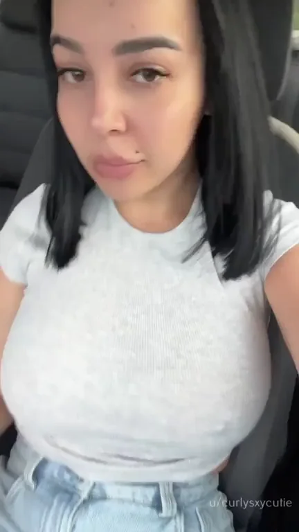 Horny Gift: Latina Tease Flashes Massive Areolas in Tight Tee