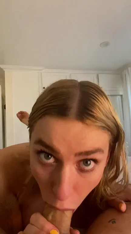 Pushing his cock down my throat