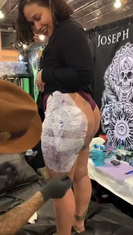 Getting a tattoo