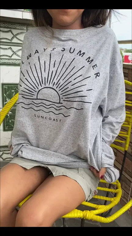 Naturally Adorable Teen Tease in Oversized Sweater 😍🍑