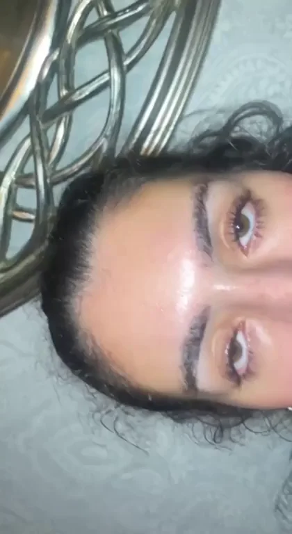 I was trying to show you my face but I showed a bit more....I hope you don't mind