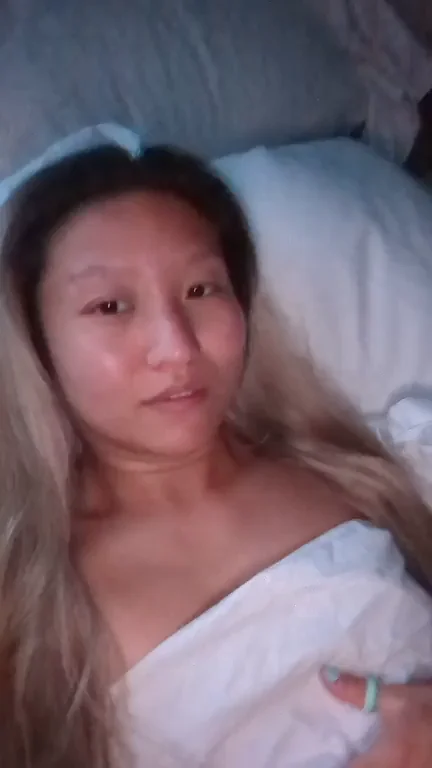 Bedtime Titty Tease from Sexy Asian Babe 🍈😈