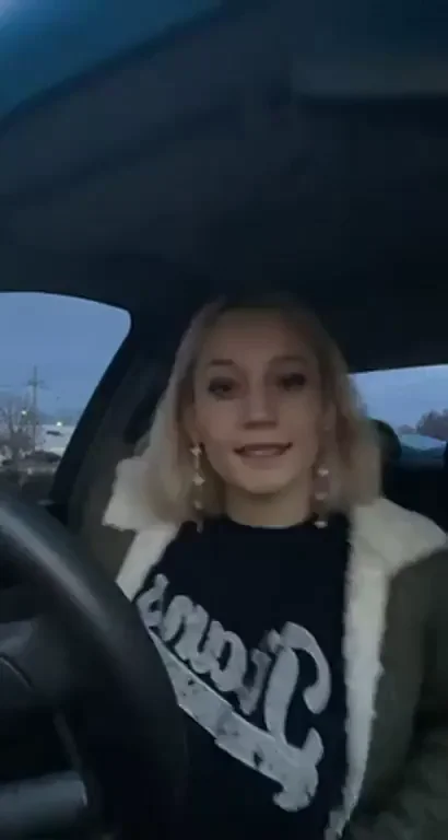 Felt like playing with my soft tits while parked ?