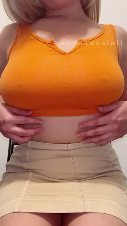 Hire Me Slut? Watch These Massive Tits Drop Out!