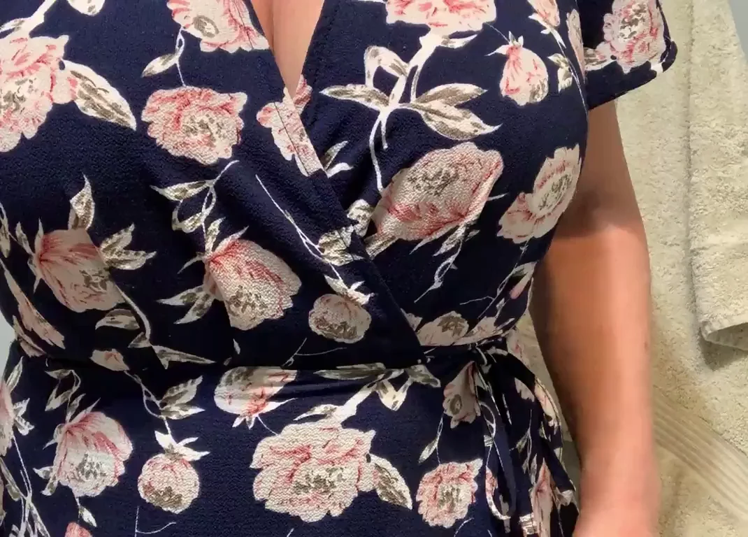 61yo MILF's Throwback Tease 🔥 Big Tits Strip & Bra Play 😈