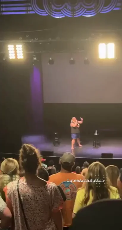 Blonde Slut Flashes Tits On Stage For Horny Crowd