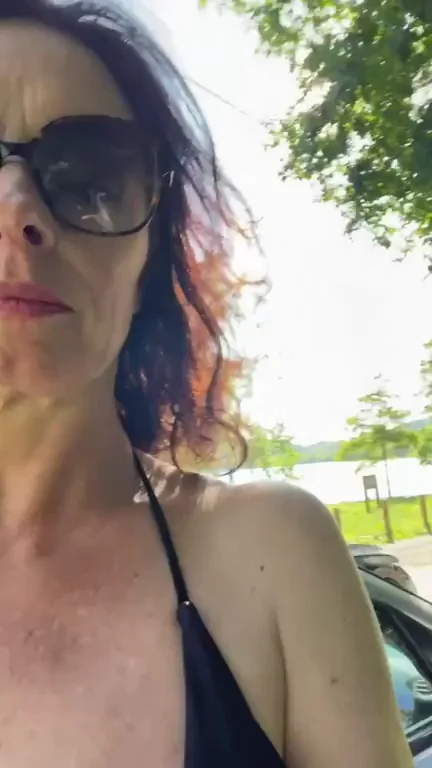 Suck Mommy's Juicy Tits in Public Park 😈🍈🍈