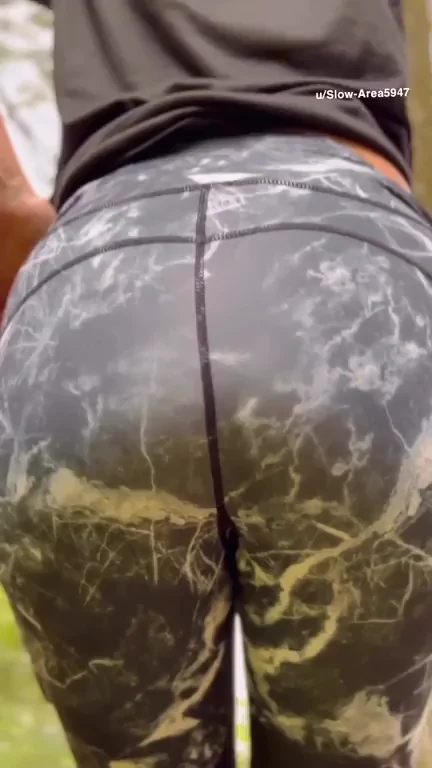 🍑 Massive PAWG Booty Cheeks Tease in the Woods 😉