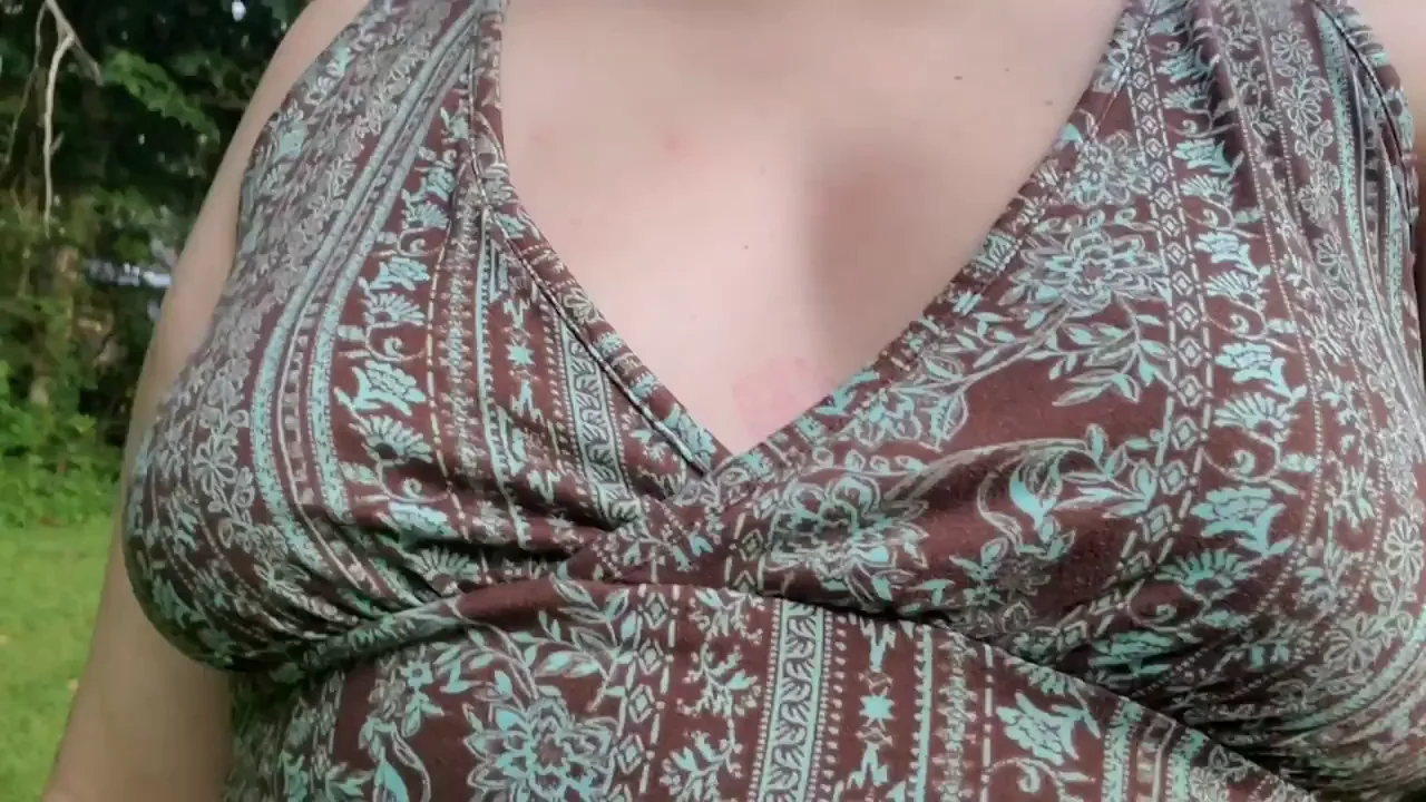 Flashing my tits... i wonder if my neighbors saw