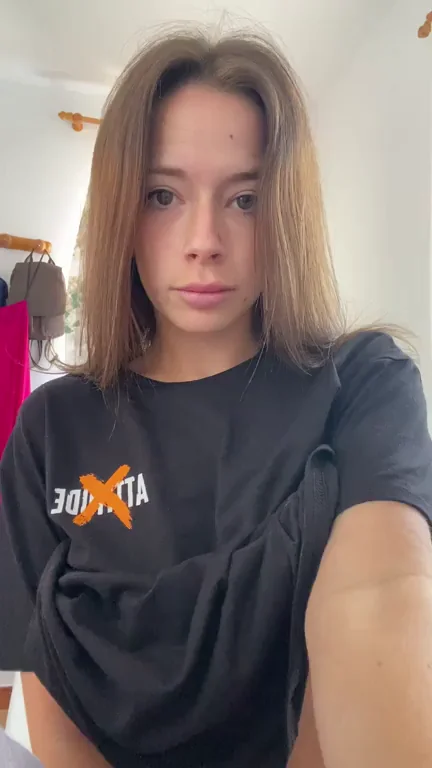 Petite 18yo Latina Tease Lifting Shirt for Massive Juicy Tits 🍈🍈🔥