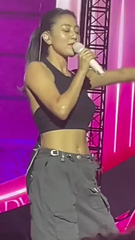 Jihyo from TWICE Teasing Her Toned Abs and Thick Thighs on Stage