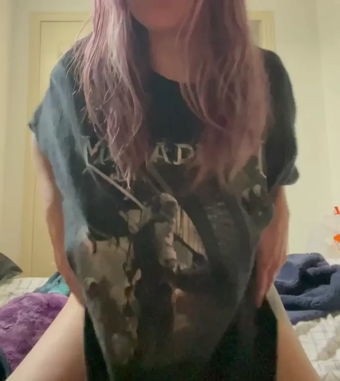 I'll show you what I'm hiding under my baggy shirts [drop]