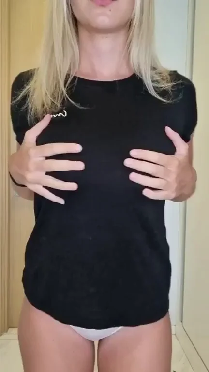 Titty Drop Tease: Blonde Bombshell's Wet Fantasy Jerk-Off Bait (OC)