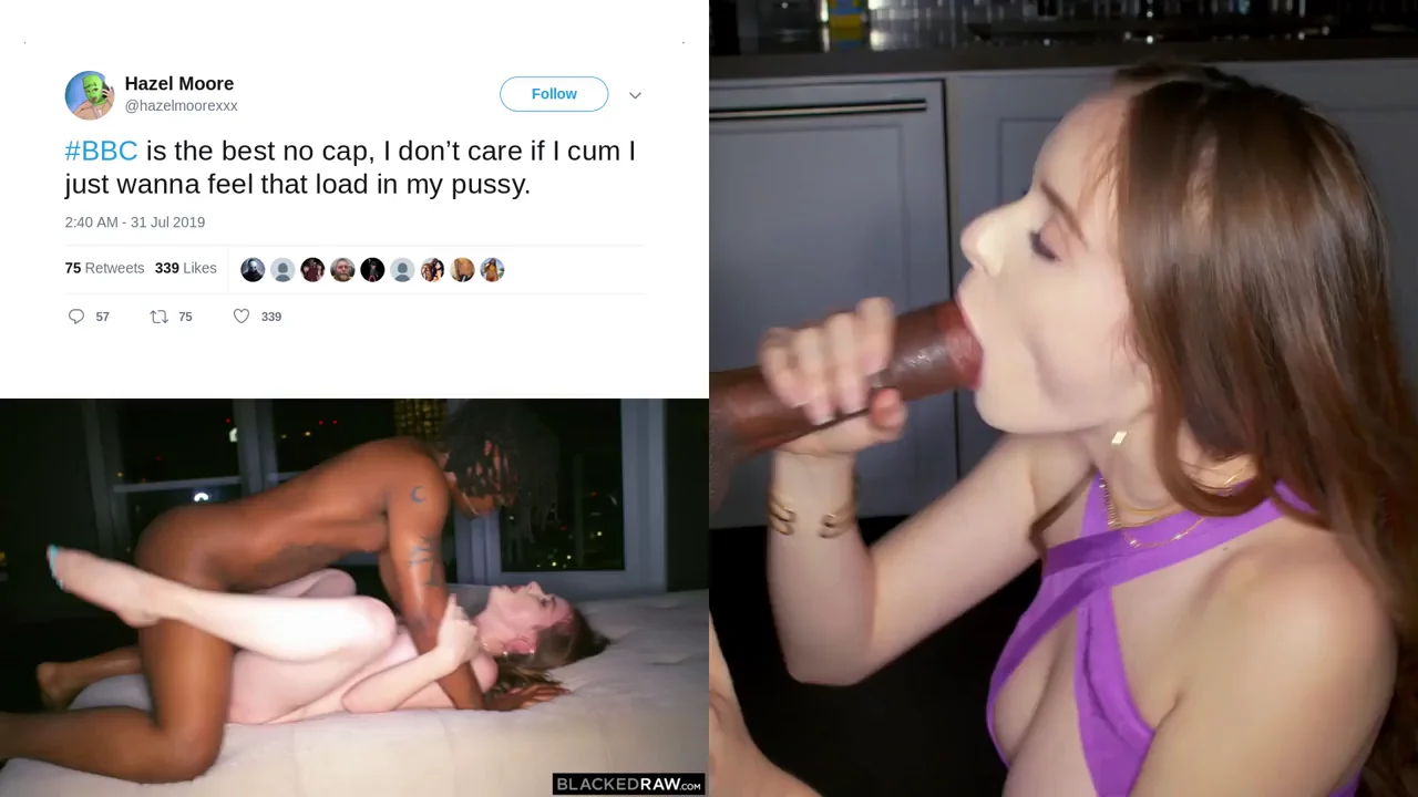 Hazel Moore was always a BBC slut