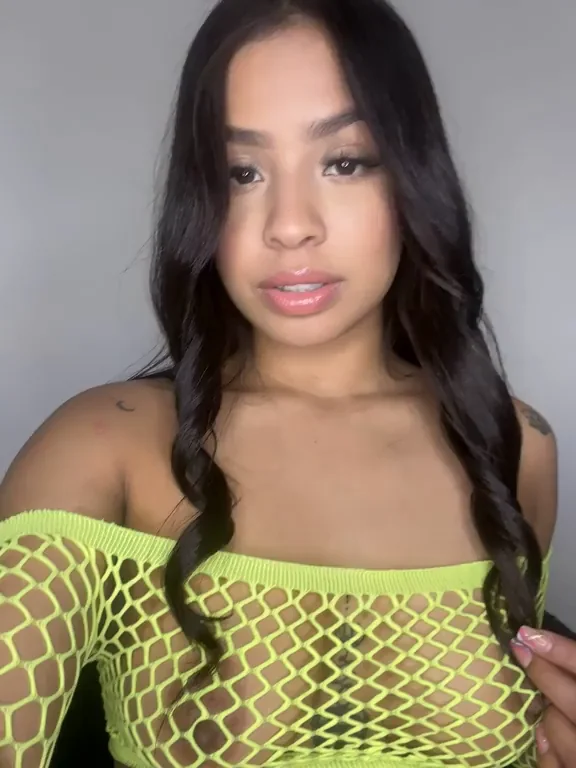Petite Latina Tease Commands: Stroke to My Perky Tits Now!